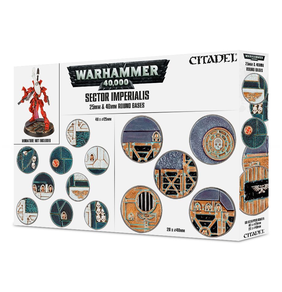 WARHAMMER SECTOR IMPERIALIS： 25 ＆ 40MM ROUND BASES 2zzhgl6 Sector Imperialis 25 & 40mm Round Bases – Mperor.cc
