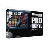 Monument Pro Acryl Sets - Pro Acryl Intro Set - 12 Colors + 3 Synthetic Brushes
