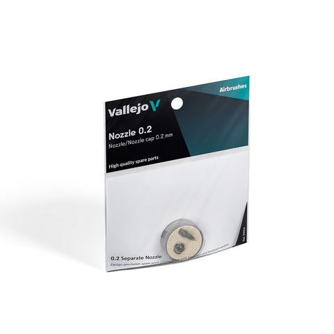 Vallejo - Hobby Tools - 0.2 Replacement nozzle/nozzle cap (Innovator & Profinish ONLY)