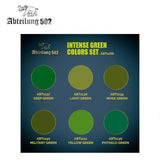 AK Interactive - Dense Acrylics Set - Intense Greens Colors