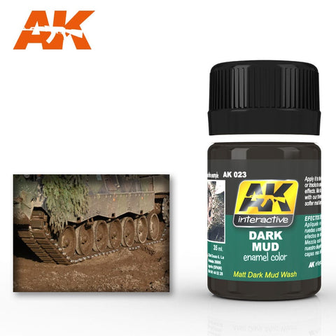 AK Interactive - Weathering Products - Dark Mud Effects 35ml