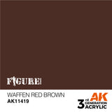 AK Interactive - 3 Gen Figures Acrylics - Waffen Red Brown 17ml