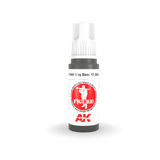 AK Interactive - 3 Gen Figures Acrylics - Field Grey Base #2 (Grey Uniform) 17ml