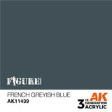 AK Interactive - 3 Gen Figures Acrylics - French Greyish Blue 17ml