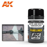AK Interactive - Weathering Products - Paneliner for White and Winter Camouflage 35ml