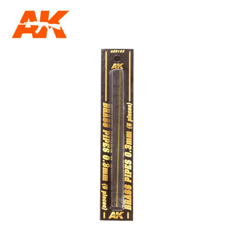 AK Interactive - Building Materials - Brass Pipes 0.3mm (5)