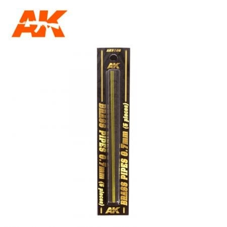 AK Interactive - Building Materials - Brass Pipes 0.7mm (5)