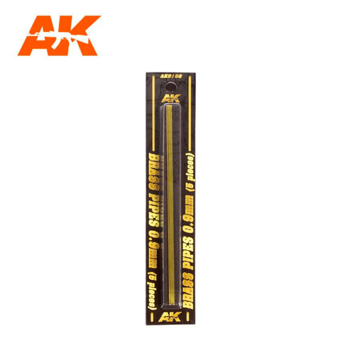 AK Interactive - Building Materials - Brass Pipes 0.9mm (5)
