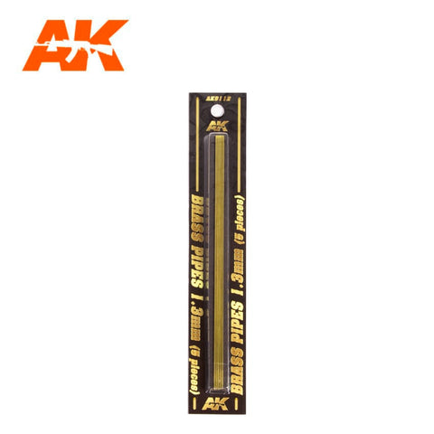 AK Interactive - Building Materials - Brass Pipes 1.3mm (5)