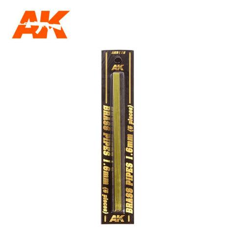 AK Interactive - Building Materials - Brass Pipes 1.6mm (5)