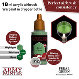 Army Painter - Warpaints Air - Feral Green Acrylic Paint 18ml