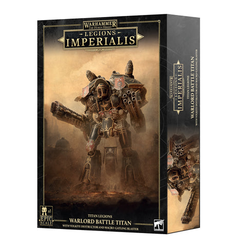 Legions Imperialis: Warlord Titan with Volkite Destructor & Macro Gatling Blaster
