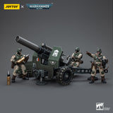 Warhammer Collectibles: 1/18 Scale Astra Militarum Ordnance Team with Bombast Field Gun
