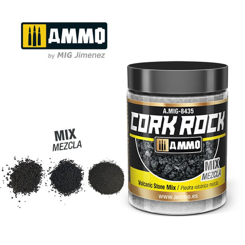 Ammo by MIG -  Dioramas - Terraform Cork Rock - Volcanic Rock Mix 100ml