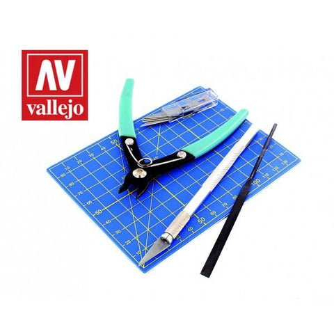 Vallejo - Hobby Tools - 9pc Plastic Modelling Tool set