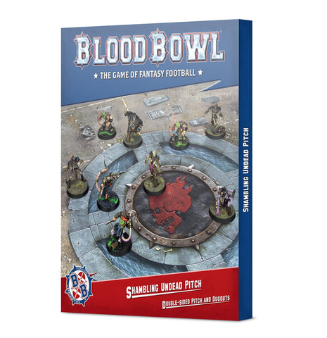 Blood Bowl Shambling Undead Pitch: Double-sided Pitch and Dugouts